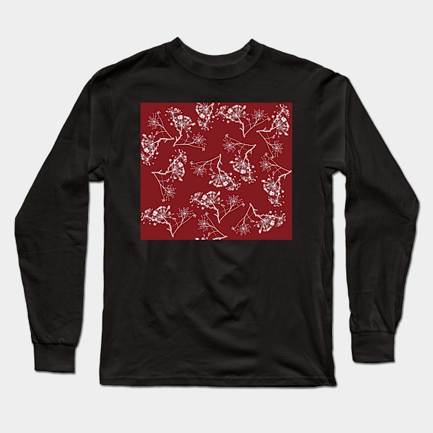 winter stalks and umbels Long Sleeve T-Shirt by kobyakov